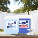 Kit Lavanderia Lava Roupas Líquido Lavanderia Pro 7L + Amaciante 7L Comfort + 02 Válvulas Pump para Galão 5L/7L + Brinde Bola Magica Magic Ball para Retirar Fiapos e Pelos