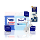 Kit Lavanderia Lava Roupas Líquido Lavanderia Pro 7L + Amaciante 7L Comfort + 02 Válvulas Pump para Galão 5L/7L + Brinde Bola Magica Magic Ball para Retirar Fiapos e Pelos